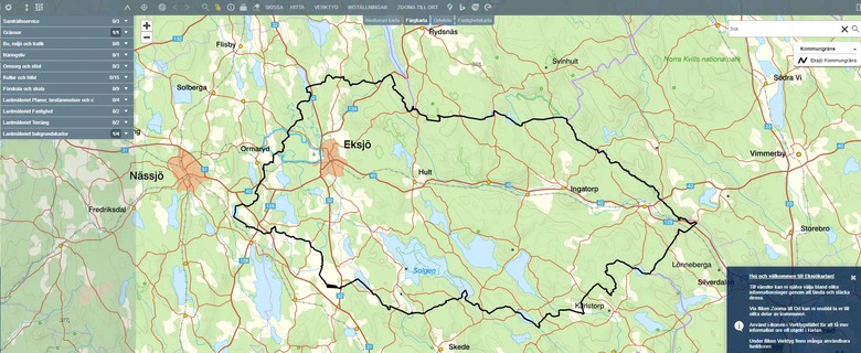 Digital karta över kommunen - Eksjö kommun