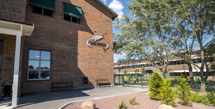 Så här ser huset ut där Galaxens förskolor finns.