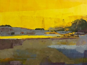 Landskapsmålning i gult